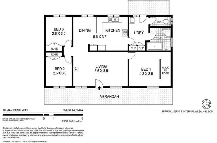 Floorplan of Homely house listing, 16 Maybush Way, West Nowra NSW 2541