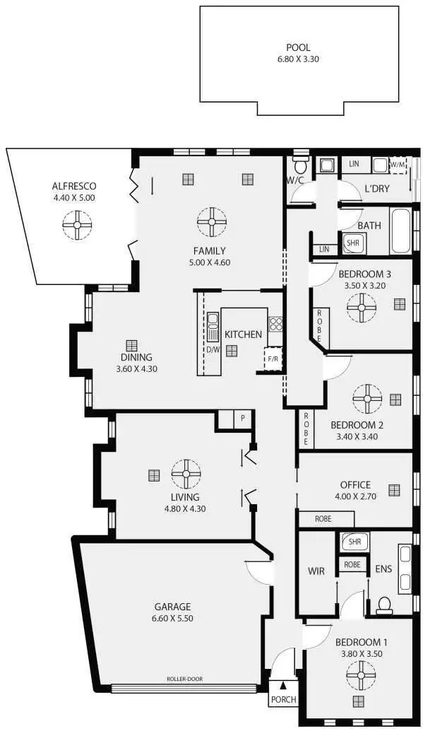Floorplan of Homely house listing, 14 Gurner Terrace, Grange SA 5022