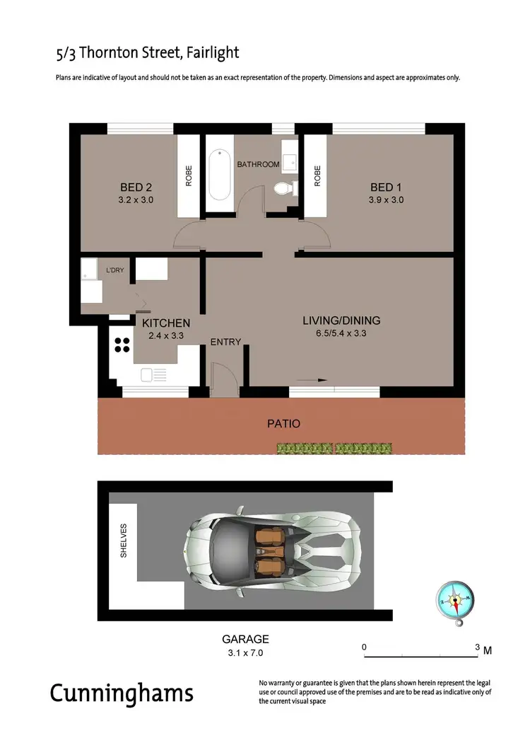 Floorplan of Homely unit listing, 5/3 Thornton Street, Fairlight NSW 2094