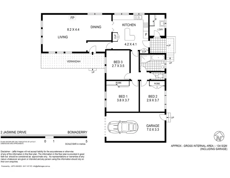 Floorplan of Homely house listing, 2 Jasmine Drive, Bomaderry NSW 2541