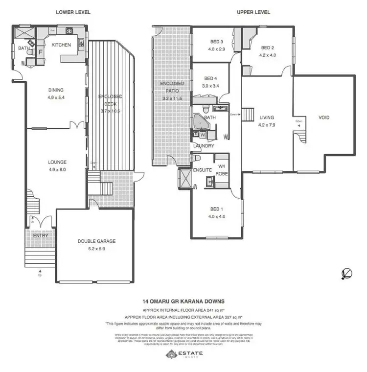 Floorplan of Homely house listing, 14 Omaru Grove, Karana Downs QLD 4306
