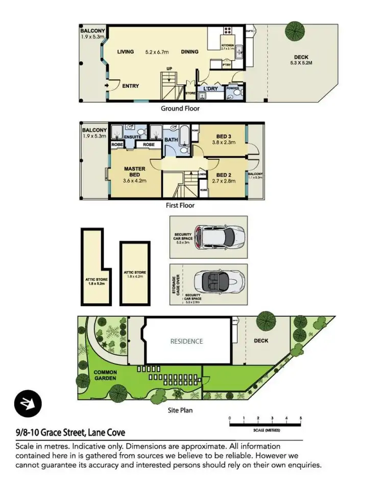 Floorplan of Homely townhouse listing, 9/8-10 Grace Street, Lane Cove NSW 2066