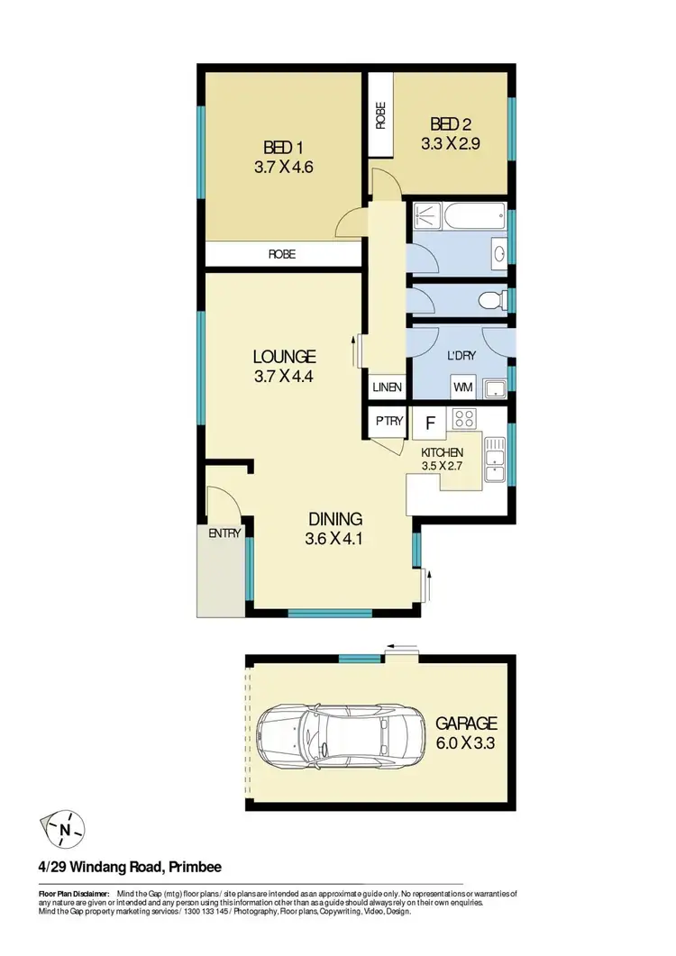 Floorplan of Homely villa listing, 4/29 Windang Road, Primbee NSW 2502