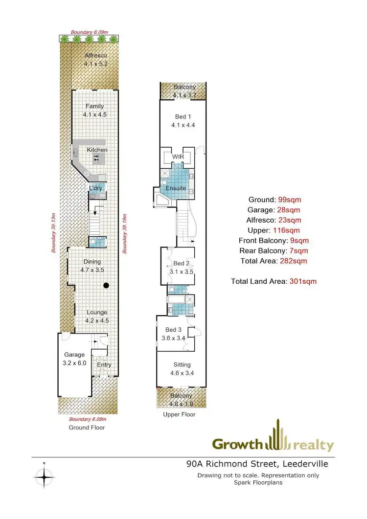 Floorplan of Homely house listing, A/90 Richmond Street, Leederville WA 6007