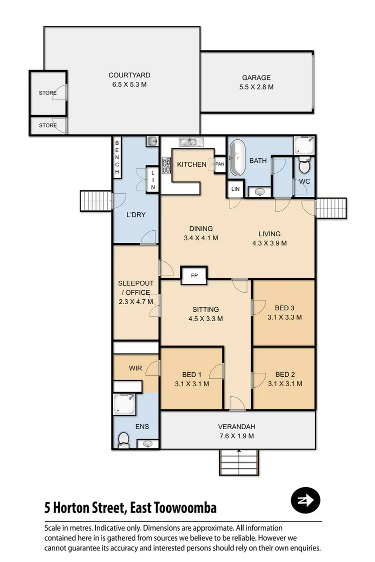 Floorplan of Homely house listing, 5 Horton Street, East Toowoomba QLD 4350