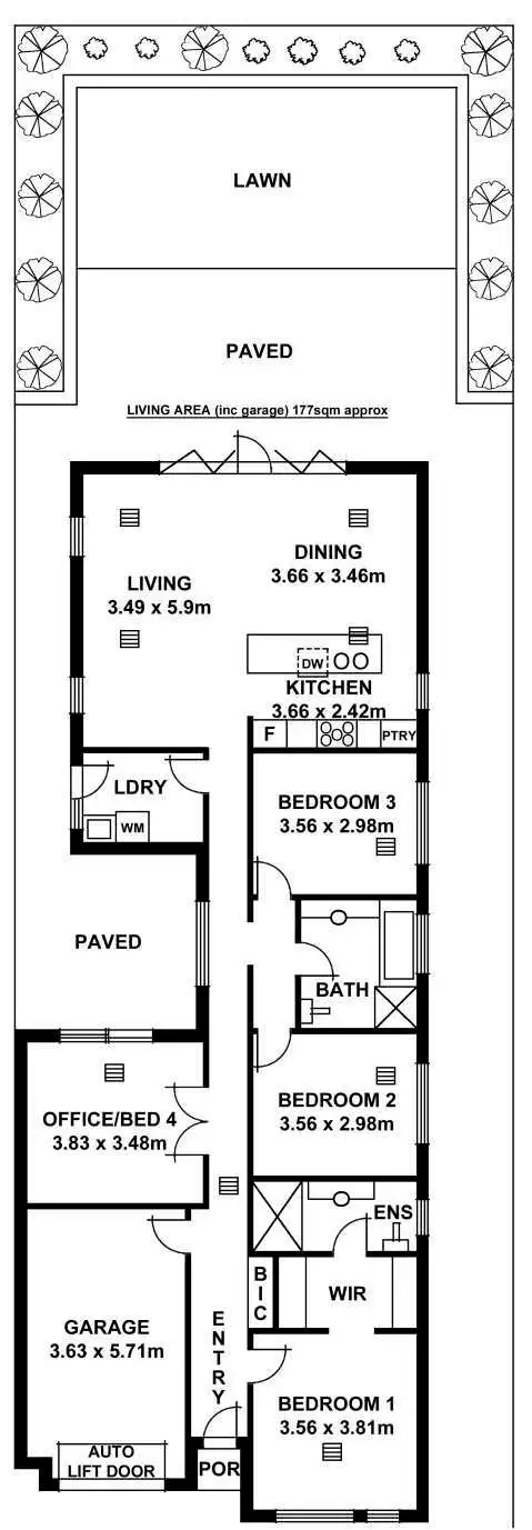 Floorplan of Homely house listing, 6 Butler Avenue, Lower Mitcham SA 5062