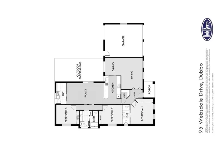 Floorplan of Homely house listing, 95 Websdale Drive, Dubbo NSW 2830