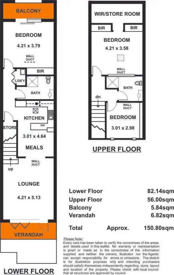 Floorplan of Homely townhouse listing, 2/7 Sydney Place, Adelaide SA 5000