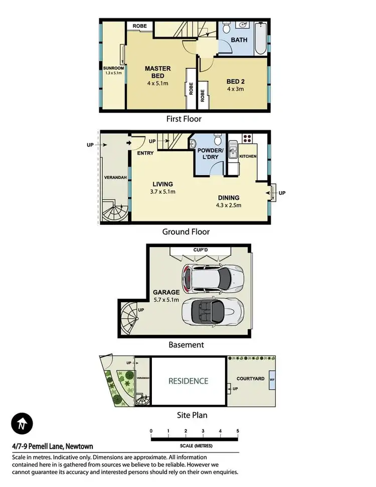 Floorplan of Homely townhouse listing, 4/7-9 Pemell Lane, Newtown NSW 2042