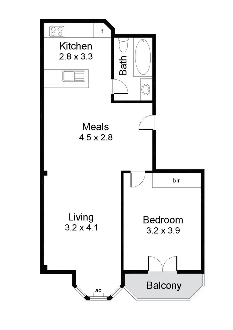 Floorplan of Homely unit listing, 19/21 Pulteney Street, Adelaide SA 5000