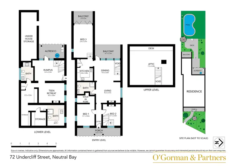 Floorplan of Homely house listing, 72 Undercliff Street, Neutral Bay NSW 2089