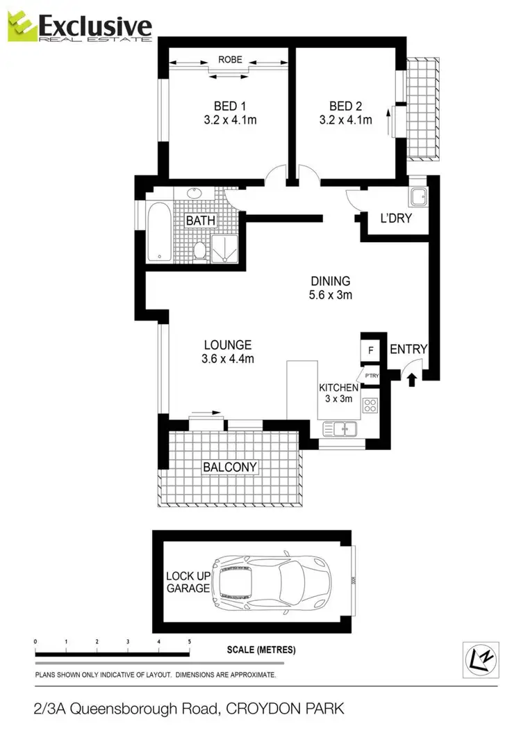 Floorplan of Homely apartment listing, 2/3A Queensborough Road, Croydon Park NSW 2133