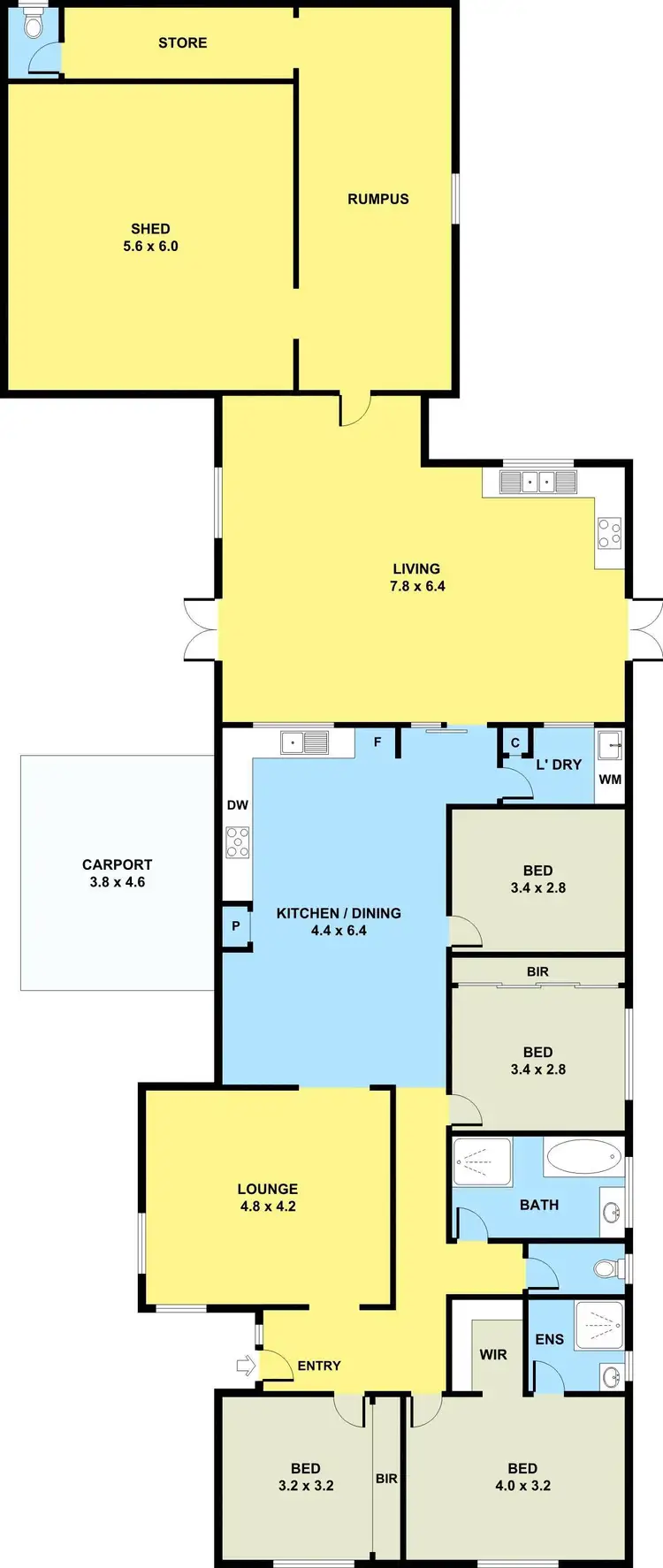 Floorplan of Homely house listing, 51 Tarcoola Avenue, Meadow Heights VIC 3048