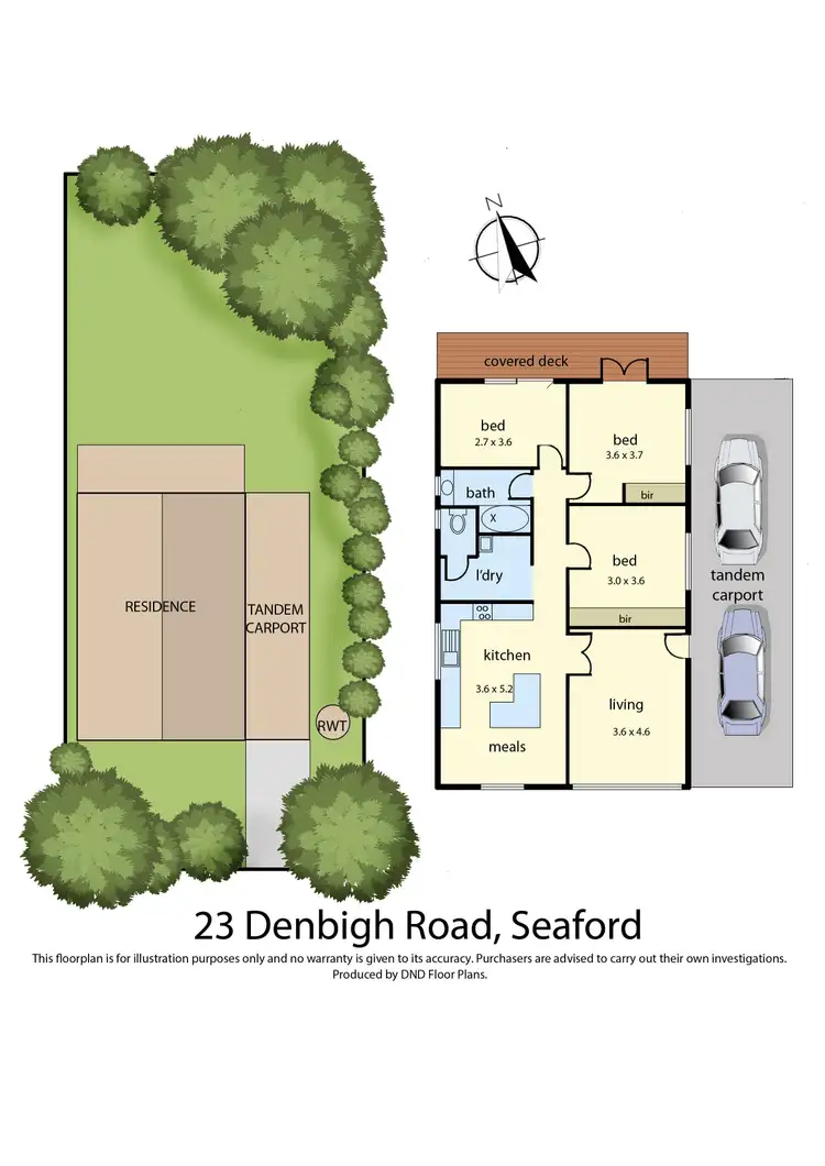 Floorplan of Homely house listing, 23 Denbigh Road, Seaford VIC 3198