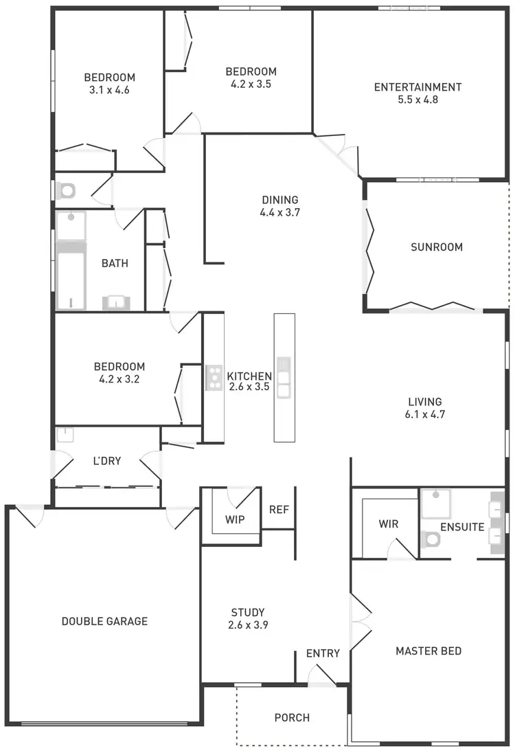 Floorplan of Homely house listing, 16 Hummingbird Boulevard, Tarneit VIC 3029