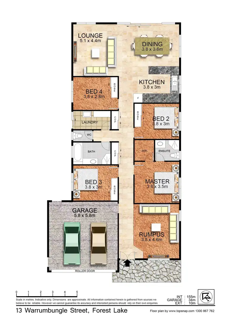 Floorplan of Homely house listing, 13 Warrumbungle Street, Forest Lake QLD 4078