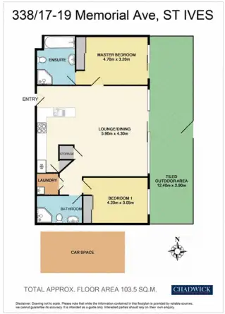 Floorplan of Homely apartment listing, 17-19 Memorial Avenue, St Ives NSW 2075