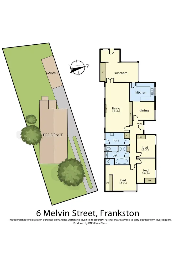 Floorplan of Homely house listing, 6 Melvin Street, Frankston VIC 3199
