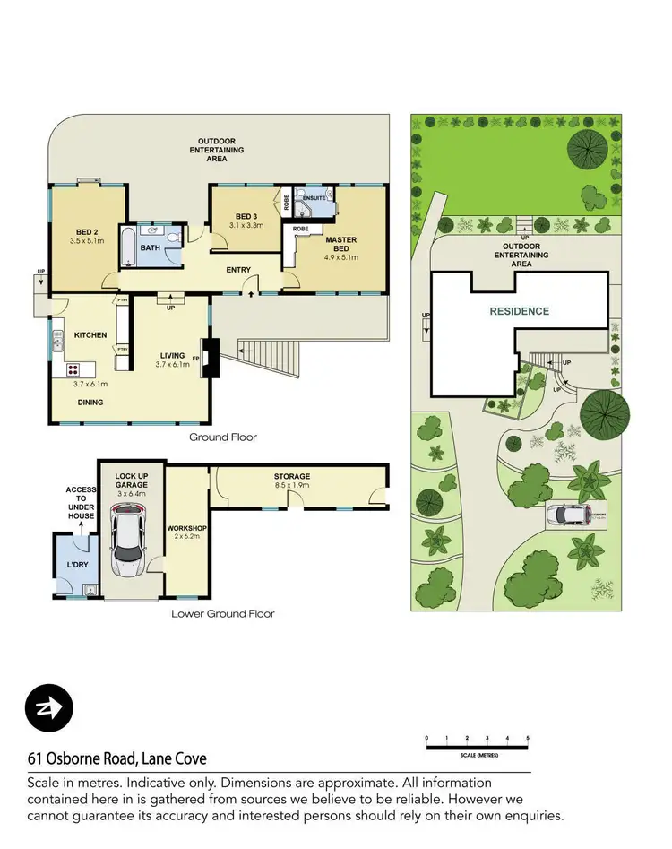 Floorplan of Homely house listing, 61 Osborne Road, Lane Cove NSW 2066
