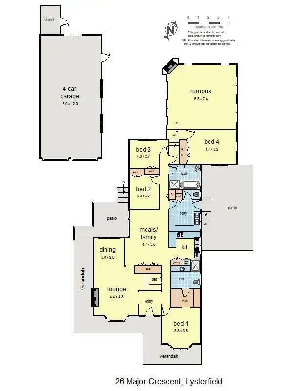 Floorplan of Homely house listing, 26 Major Crescent, Lysterfield VIC 3156