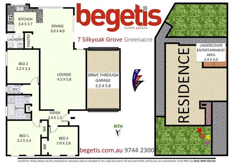 Floorplan of Homely house listing, 7 Silkyoak Grove, Greenacre NSW 2190