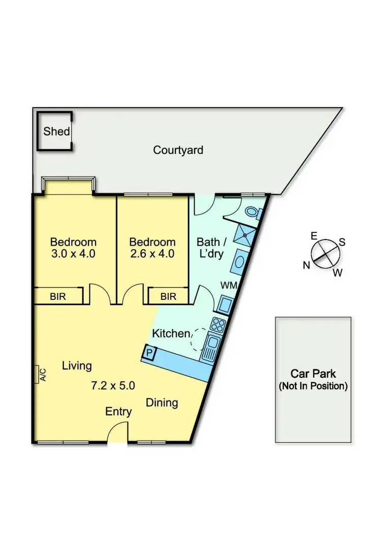 Floorplan of Homely unit listing, 3/211 Edwardes Street, Reservoir VIC 3073
