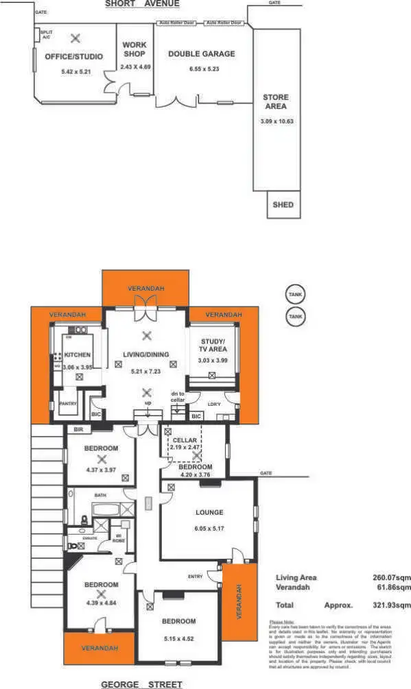 Floorplan of Homely house listing, 43 George Street, Hawthorn SA 5062