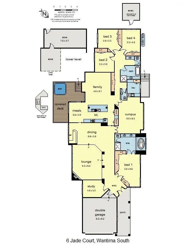 Floorplan of Homely house listing, 6 Jade Court, Wantirna South VIC 3152