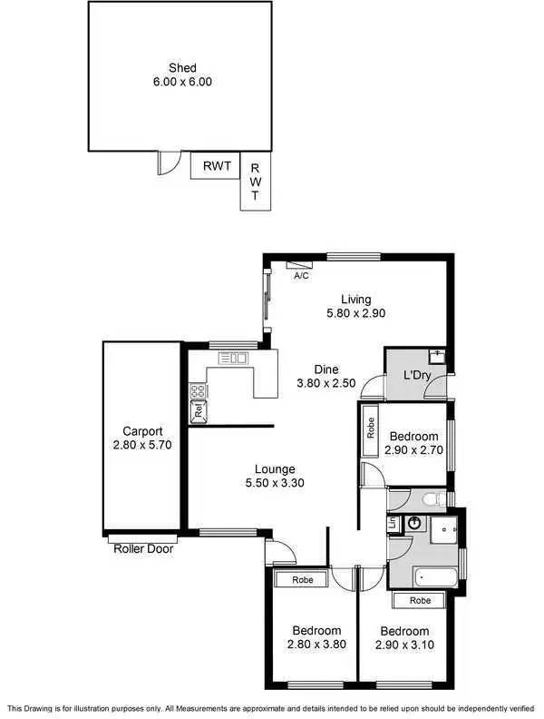 Floorplan of Homely house listing, 8 Agnes Gillespie Drive, Hayborough SA 5211