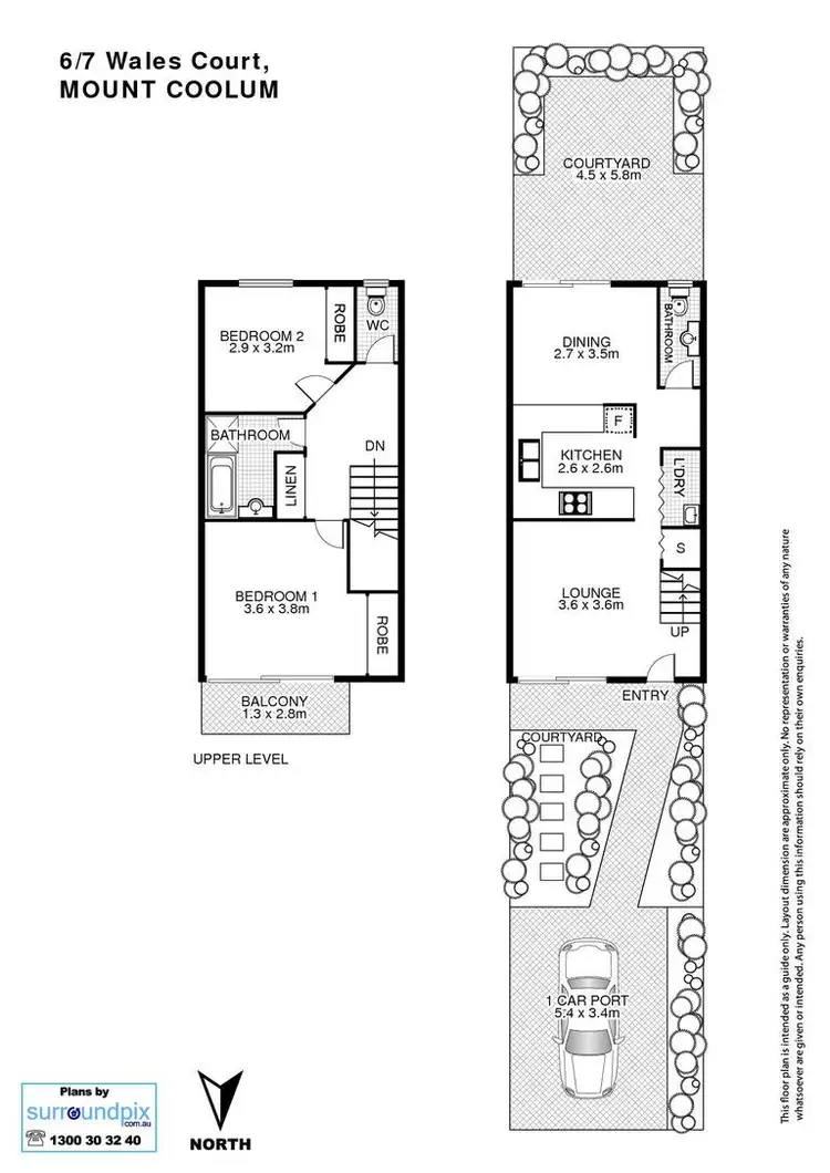 Floorplan of Homely unit listing, 6/7 Wales Court, Mount Coolum QLD 4573