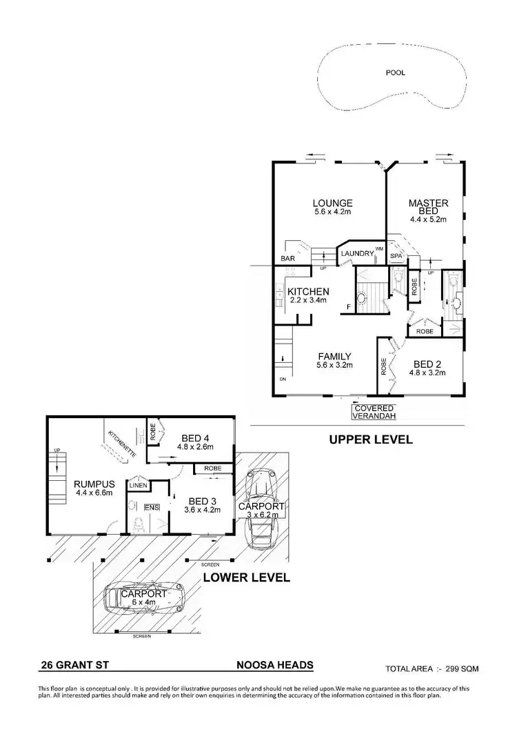 Floorplan of Homely house listing, 26 Grant Street, Noosa Heads QLD 4567