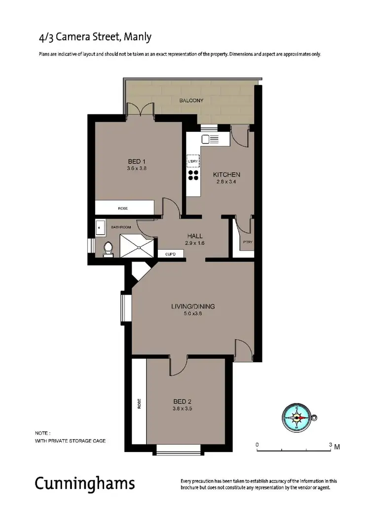 Floorplan of Homely apartment listing, 4/3 Camera Street, Manly NSW 2095