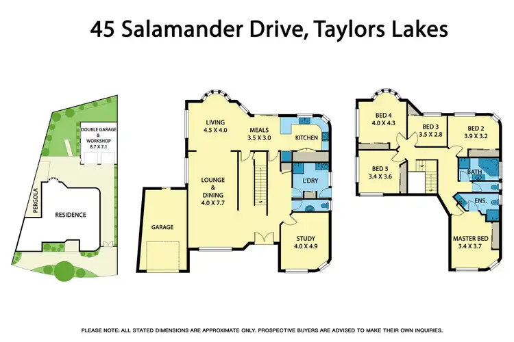 Floorplan of Homely house listing, 45 Salamander Drive, Taylors Lakes VIC 3038