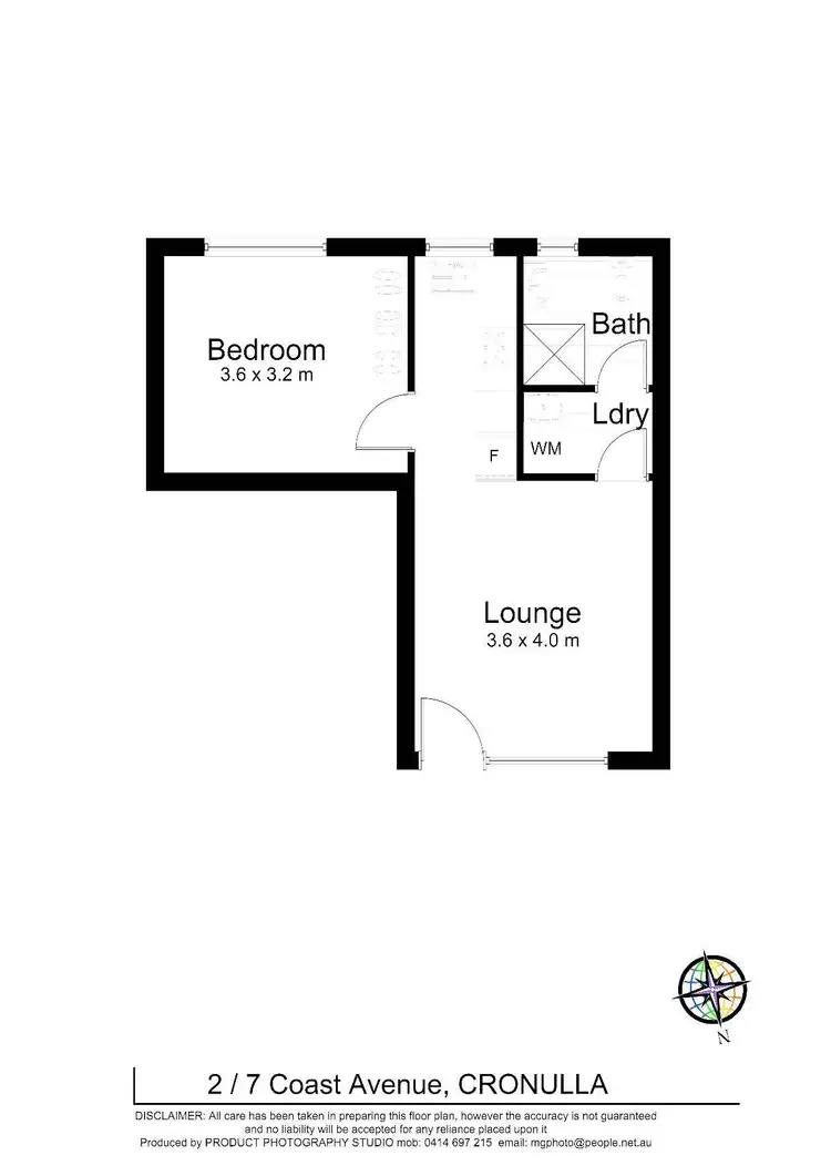 Floorplan of Homely unit listing, 2/7 Coast Avenue, Cronulla NSW 2230