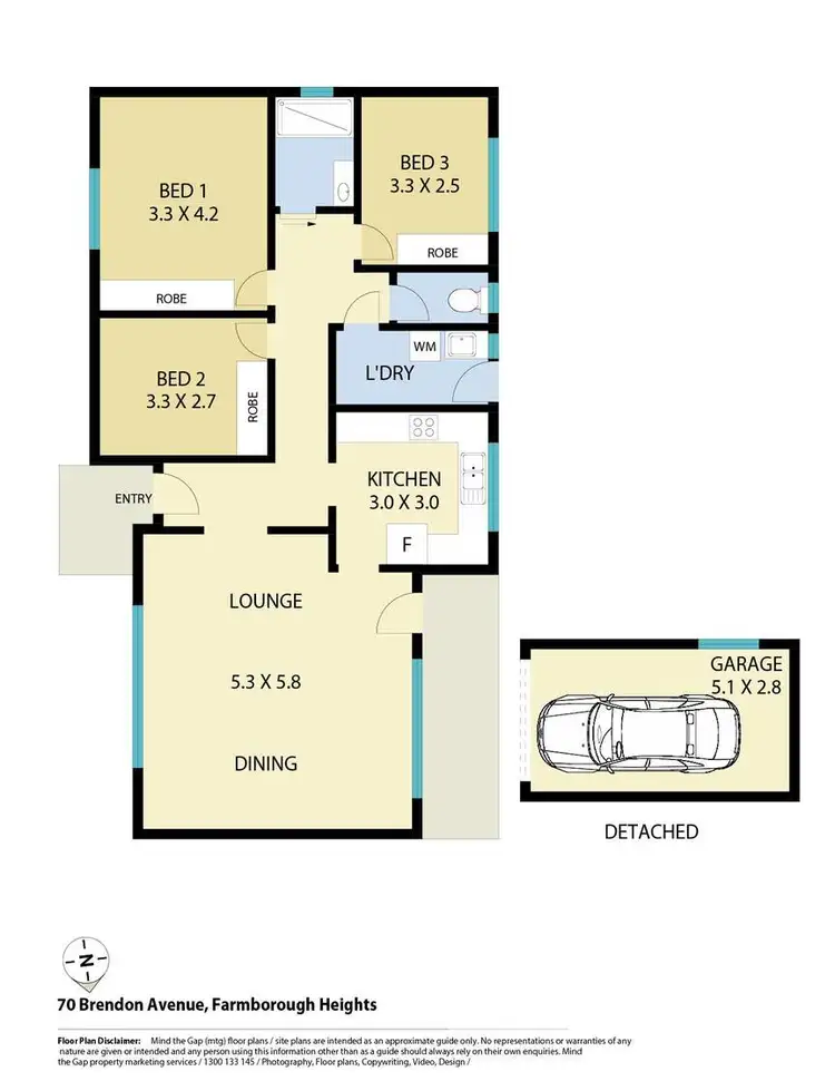 Floorplan of Homely house listing, 70 Brendon Avenue, Farmborough Heights NSW 2526