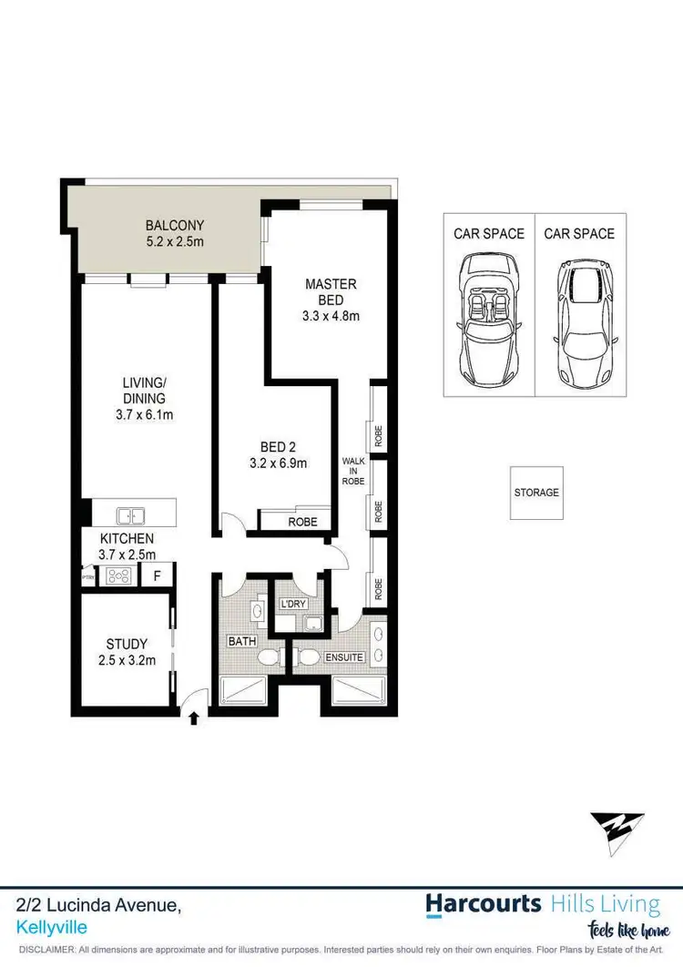 Floorplan of Homely apartment listing, 2/1 Lucinda Avenue, Kellyville NSW 2155