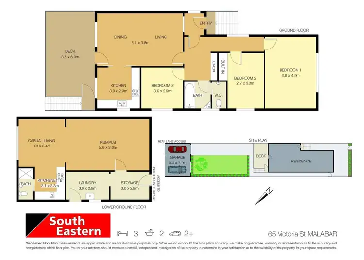 Floorplan of Homely house listing, 65 Victoria Street, Malabar NSW 2036