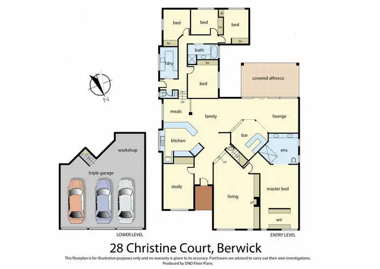 Floorplan of Homely house listing, 28 Christine Avenue, Berwick VIC 3806
