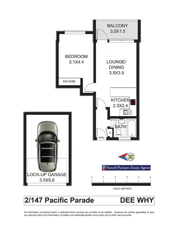 Floorplan of Homely apartment listing, 2/147 Pacific Parade, Dee Why NSW 2099