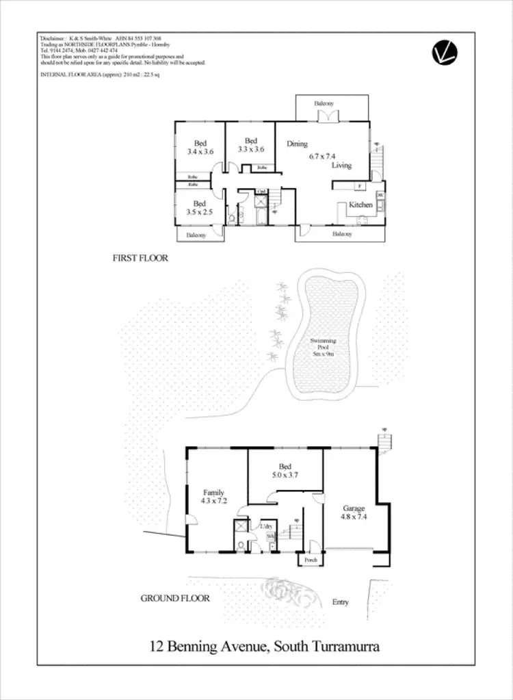 Floorplan of Homely house listing, 12 Benning Avenue, South Turramurra NSW 2074