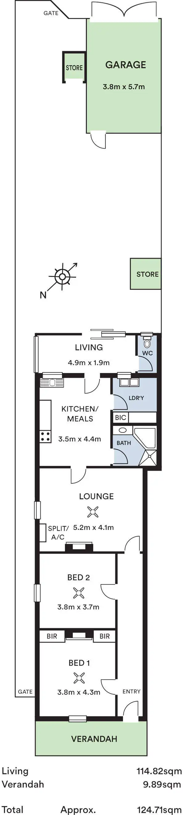 Floorplan of Homely house listing, 12 Sixth Avenue, St Peters SA 5069
