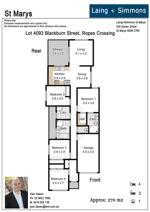 Floorplan of Homely house listing, 19 Blackburn Street, Ropes Crossing NSW 2760