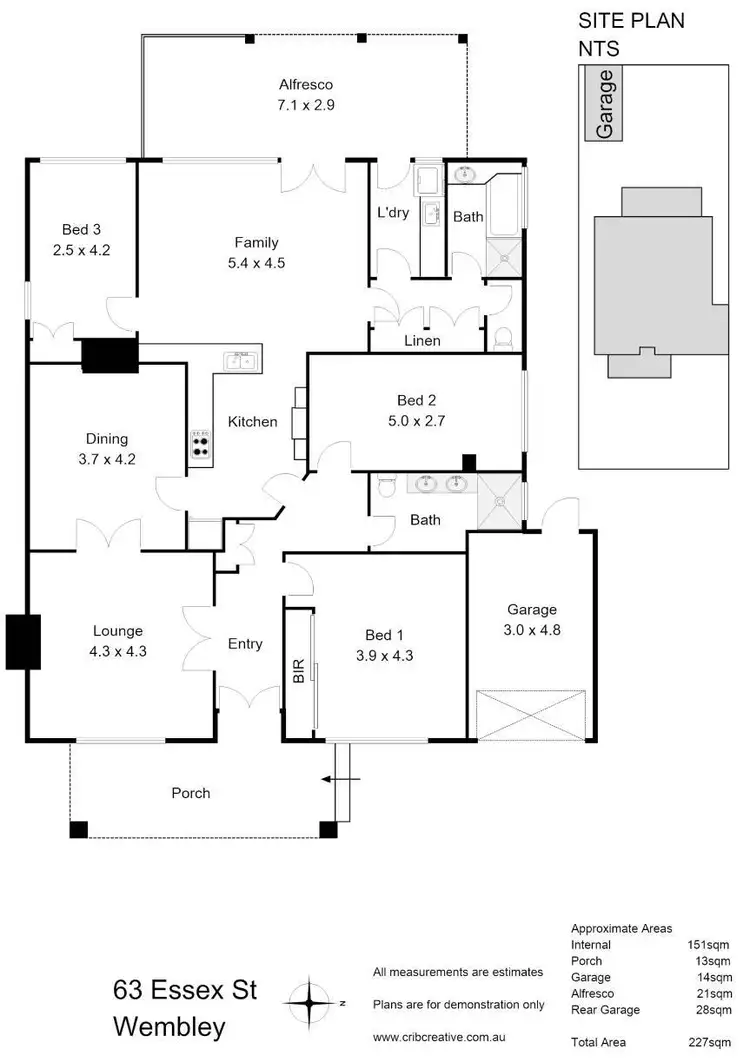 Floorplan of Homely house listing, 63 Essex Street, Wembley WA 6014