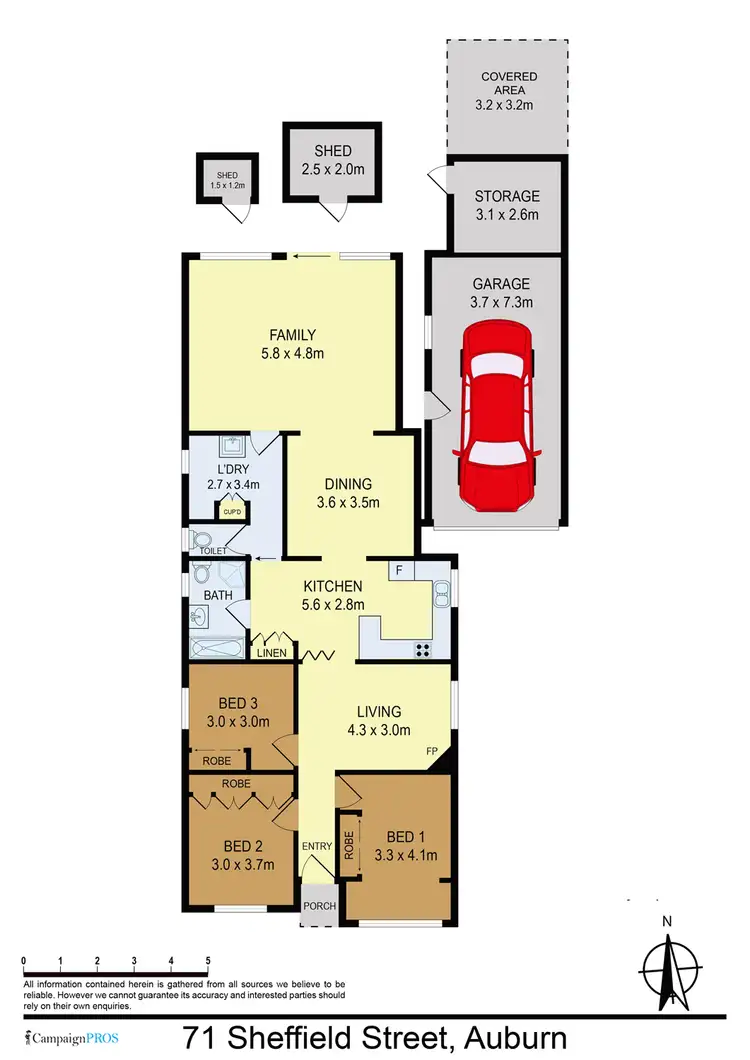Floorplan of Homely house listing, 71 Sheffield Street, Auburn NSW 2144