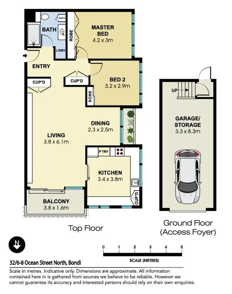 Floorplan of Homely apartment listing, 32/6-8 Ocean Street, Bondi Beach NSW 2026