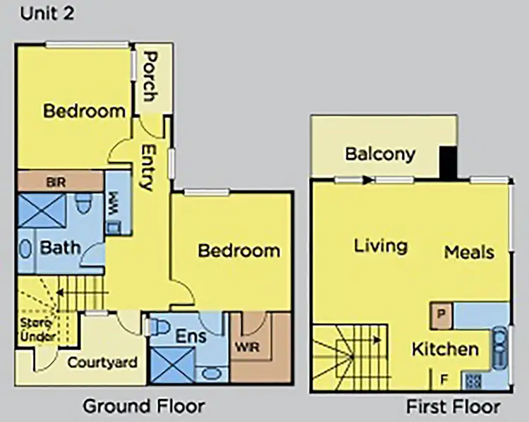 Floorplan of Homely townhouse listing, 1/1b Sydenham Street, Seddon VIC 3011
