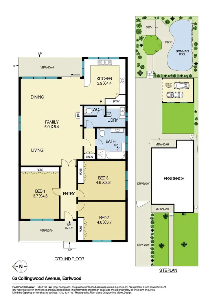 Floorplan of Homely house listing, 6A Collingwood Avenue, Earlwood NSW 2206