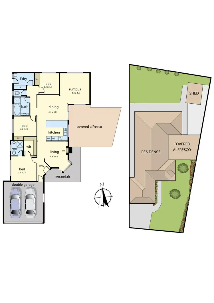 Floorplan of Homely house listing, 5 Justin Place, Pakenham VIC 3810