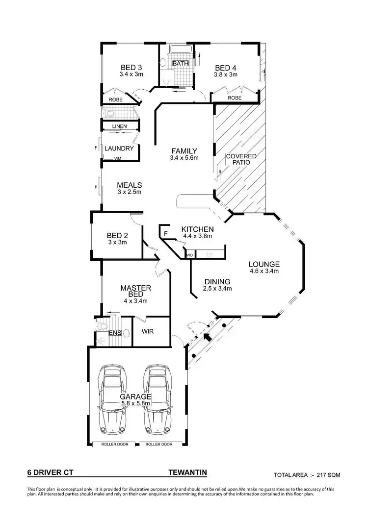 Floorplan of Homely house listing, 6 Driver Court, Tewantin QLD 4565