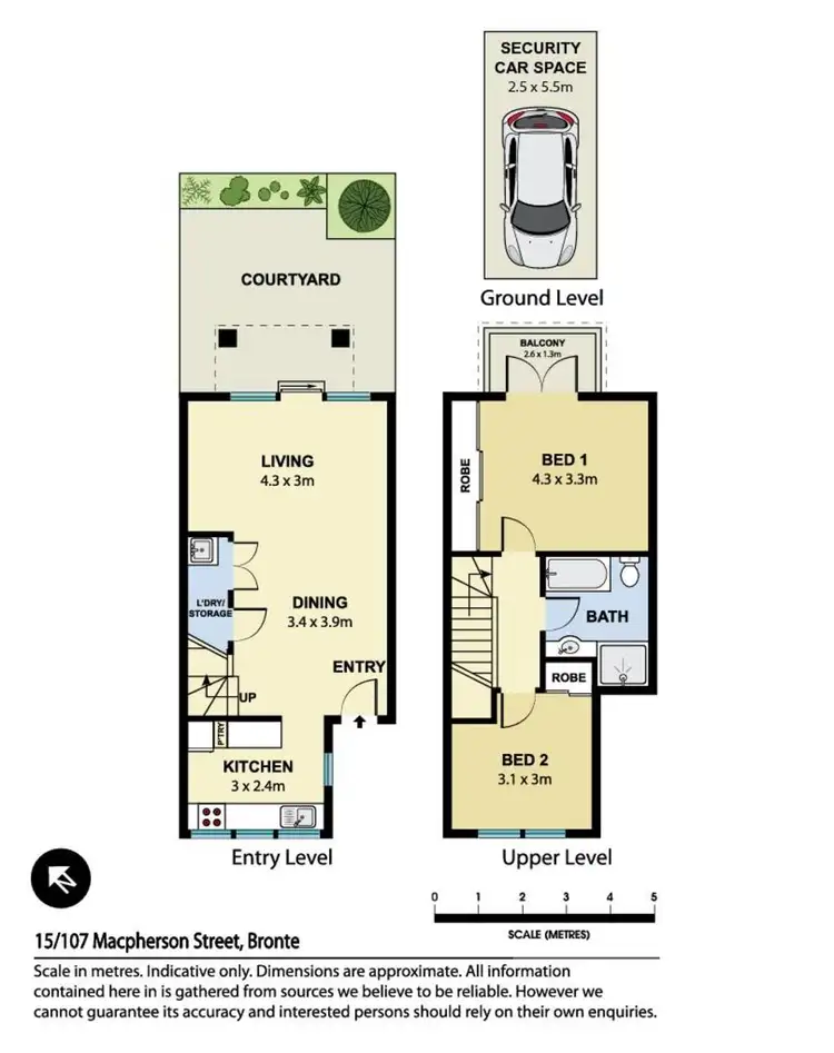 Floorplan of Homely apartment listing, Unit 15/107 Macpherson Street, Bronte NSW 2024